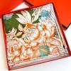 Elegant Fubao Rainforest! 14 Mmi Twill Silk Scarf Women'S Light Luxury Fashionable Mulberry Silk Scarf Large Square Scarf