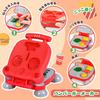 VBACALA Clay, Wheat Craft, 12 Colors, 51-Piece 3-in-1 Deluxe Set with Food Molds and Tools for Pretend Play (Hamburger, Ice Cream Shop, Bakery) - Perf