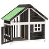VidaXL Chenil gris 96x60,5x87 cm bois de pin solide 172268