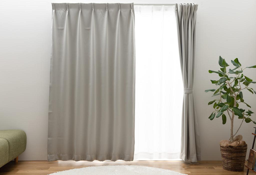 Univer Curtain Set Grade 1 Light UV Protection 200cm Wide X 178cm Light Set of 2 Ready-to-Use (with Lace), Blocking, (Over 70%), Mirrored,