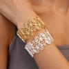 Matte metal hollow flower geometric splicing bracelet personality fashion temperament jewelry
