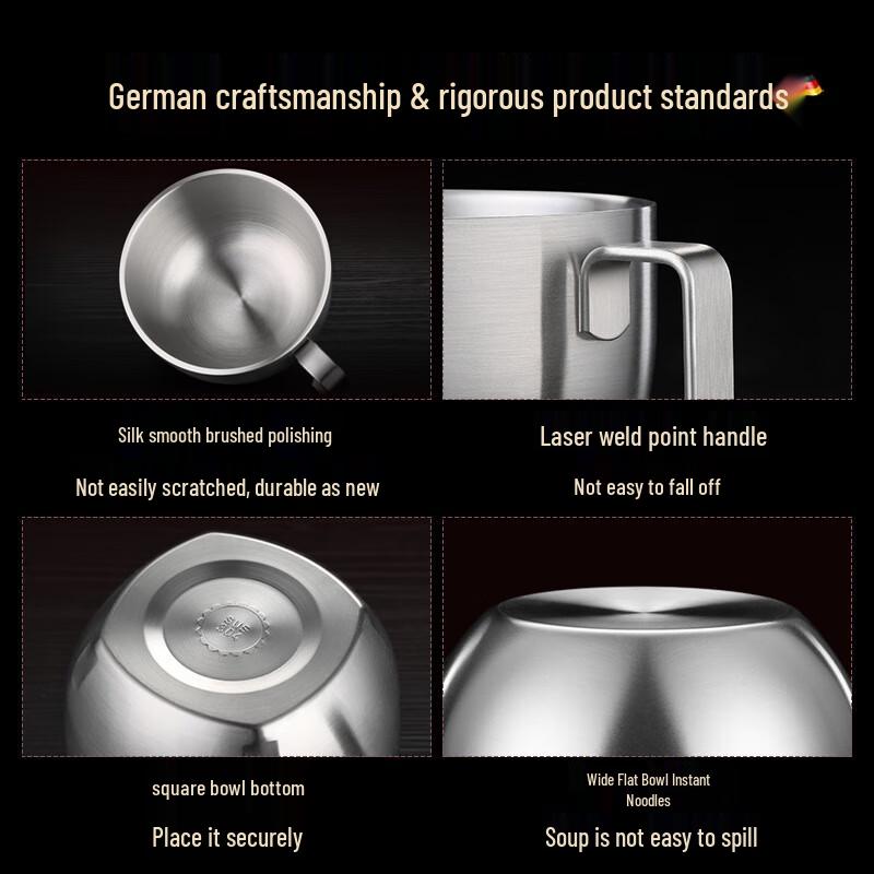 SSGP 304 Stainless Steel Instant Noodle & Soup Bowl with Lid