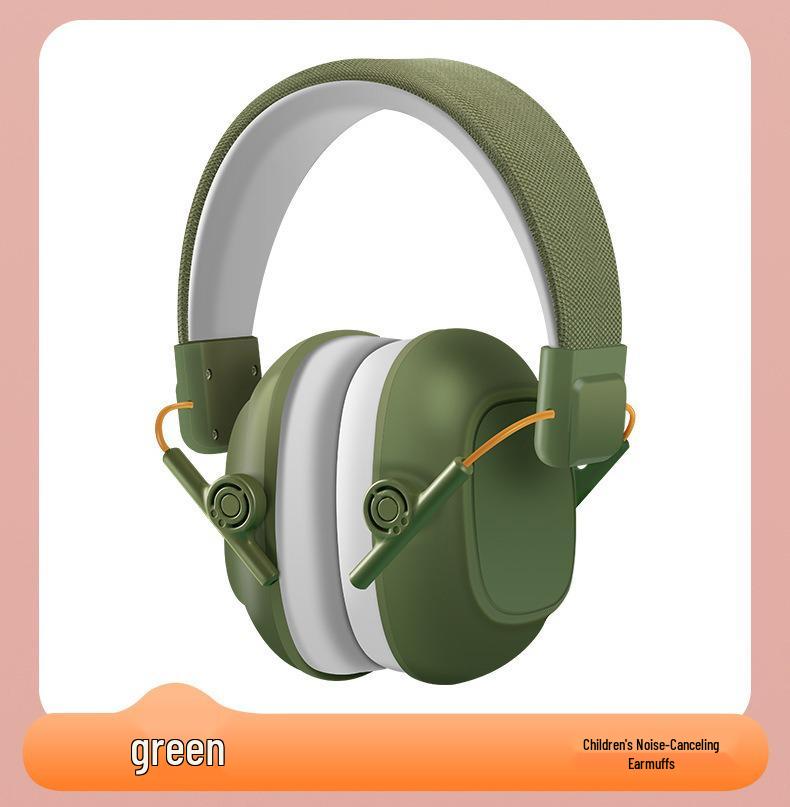 Kids  Noise-Reducing Sleep & Focus Soundproof Earmuffs зелёный