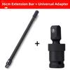 14 Inch Flexible Shaft Extension Rod 1/2 Square Drive For Confined Areas Mechanical Maintenance Garage Power Tools