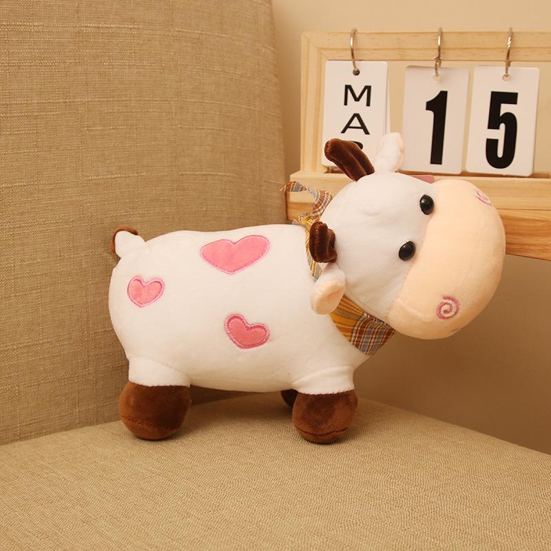 Cute Cow Doll Hobbit Cow Doll Calf Plush Toy Ragdoll Sleeping Doll Machine