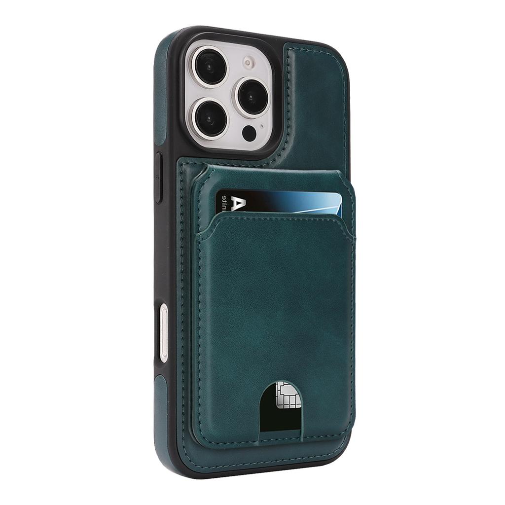 Magnetic Leather Phone Case with Card Holder for iPhone 12 - 17 Series Multi - Functional Stand Shockproof Protective Cover