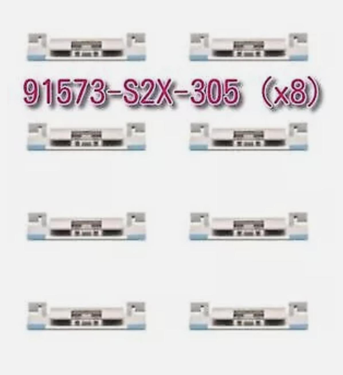 

Honda Integra DC5 CLIP A, FR. WINDSHIELD SIDE GARNISH Set of 8 OEM Genuine Parts