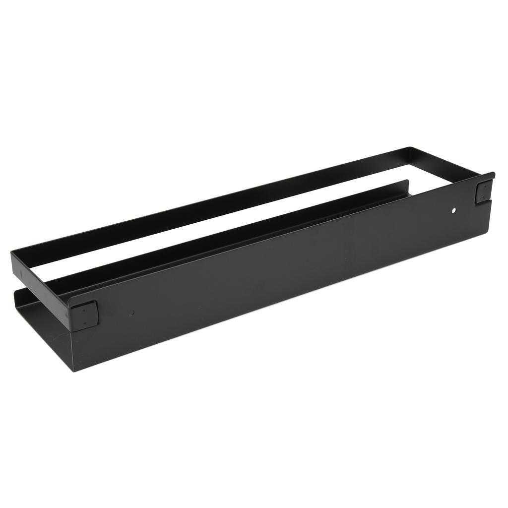 Badezimmerregal Schwarz Großer Stauraum Wasserdicht Starke Tragfähigkeit Hotelregal-Set 40x10x6cm