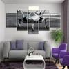 5Pcs Fighter Jet Airplane Army Decor Pictures Paintings Poster No Framed Abstract Canvas Home Decor 5 Panel Wall Art HD Print