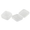 For Storage Plastic Box Storage Box Transparent Square Mini Plastic Organizer Box Packaging Display Compact Size