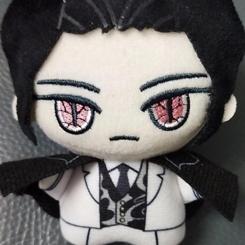 10Cm Kibutsuji Muzan Plush Doll Pendant Anime Demon Slayer Muzan Kibutsuji Stuffed Toy Keychain Plusie Fans Kids Birthday Gift