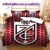 Granada CF football Pattern Bedding,Quilt Set Quilt Cover Pillowcase Home Birthday Gift (1*duvet cover+2*pillowcase,without core)