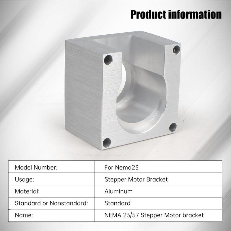Aluminum Nema23 Stepper Motor Mounting Bracket Mount Base Support Plate Holder Clamp CNC Accessories