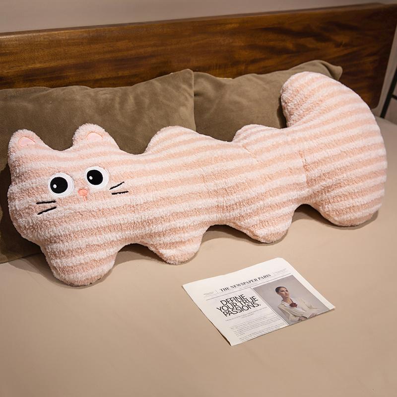 90/120CM Cute Soft Long Cat Pillow Plush Toys Stuffed Office Sleeping Cushion Bed Sleep Pillow Home Decor Gift Doll for Kids Gir