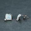New Fashion Shell Edge Single White Diamond Womens Earnail Simple and Versatile Earaccessory