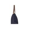 Longchamp Le Pliage 31 Logo Skládací taška Knedlík Kabelka Plátěná a kožená taška přes rameno Velké dámské kabelky Tmavě modrá 1899089P68