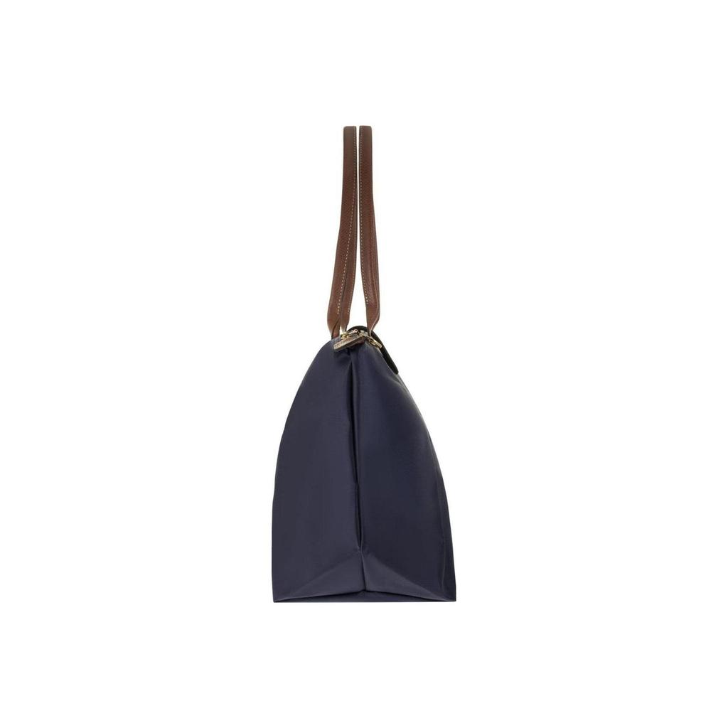 Longchamp Le Pliage 31 Logo Skládací taška Knedlík Kabelka Plátěná a kožená taška přes rameno Velké dámské kabelky Tmavě modrá 1899089P68