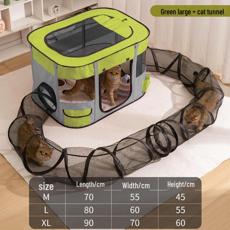 OEINGOEING Pet Cat & Dog Tent Tunnel Bed