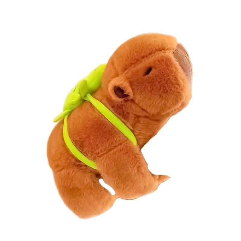 

Мила капібара Плюшева іграшка Стильний Браслет Міцна Набита Тварина Браслет на Зап ястя Домашній Декор для Дітей та Велосипедистів коричневий