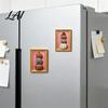 Retro Frame Magnetic Decor Halloween Pumpkin Refrigerator Magnet Vintage Ghost Fridge Magnets Whiteboard Decorative Magnet for Holiday Party