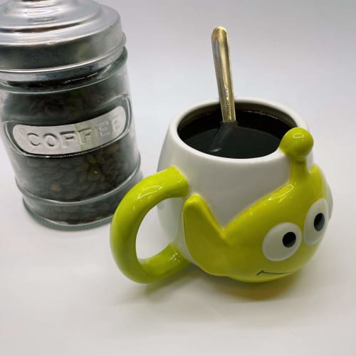 Sun Art Mug, Green, 350ml, Disney "Toy Story" Alien Face Mug, SAN2963-2