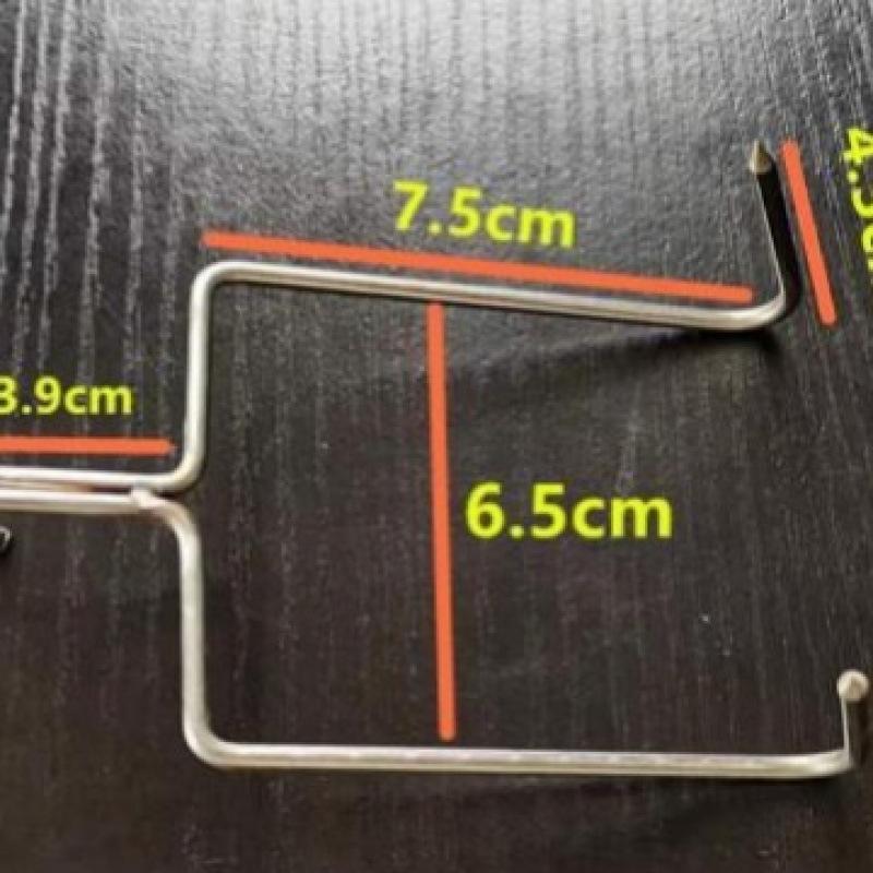 Stainless Steel Double Chicken Hook for Roast Duck & Pork Belly - Oven Accessories