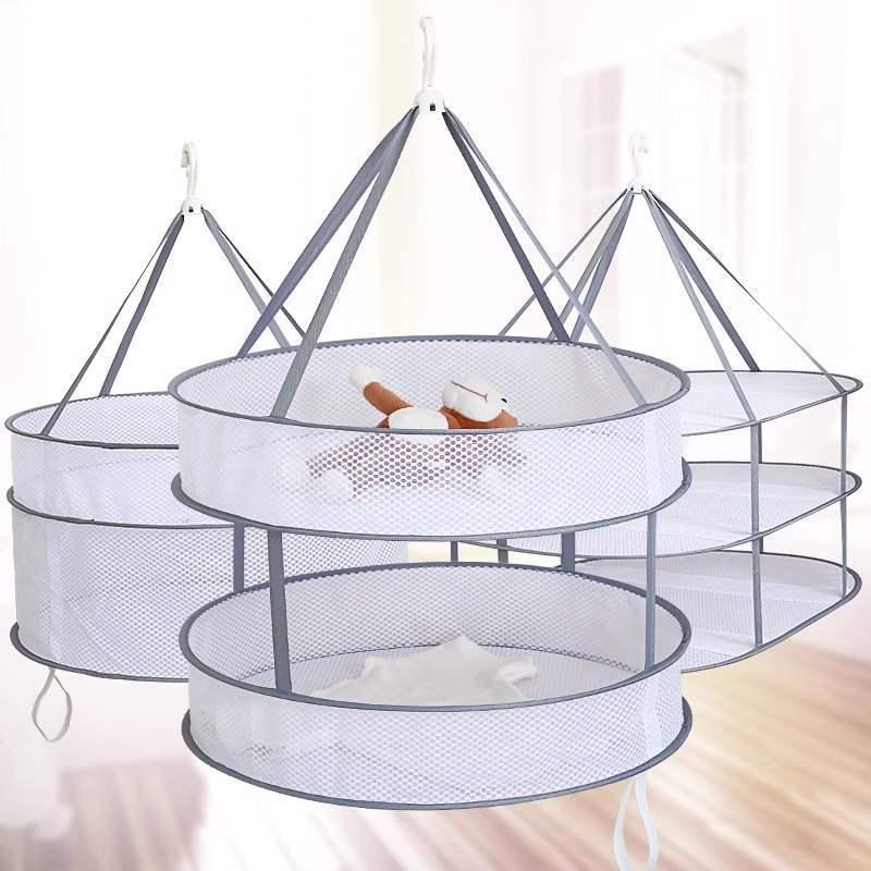 Round Hanging Wool Sweater Drying Net Rack for Underwear and Clothes