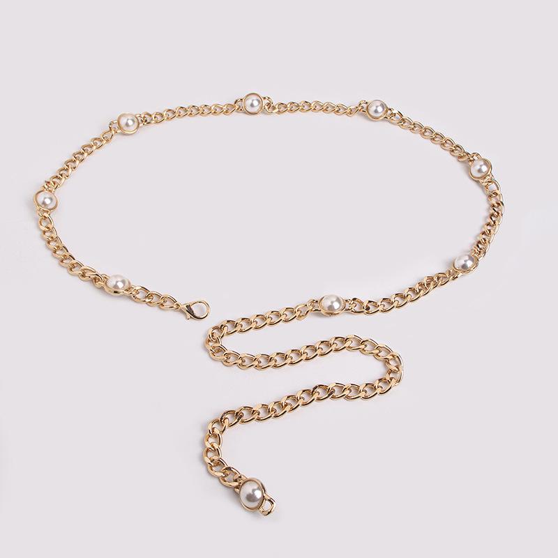 Exquisite Women's Pearl Waist Chain - Elegant Fashion Accessory
