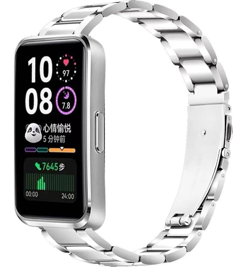 Metal Strap for Huawei Band 10 9 8 Stainless Steel Bracelet Accessories for Huawei Band 10/9/8 Smart Watch Replaceable Wristband