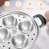 Fierbător de Ouă din Oțel Inoxidabil Poșetoare de Ouă Instrument de Gătit Ouă Aburitor de Ouă Formă Bucătărie Formă de Gătit Tigaie pentru Poșat Ouă cu 4 Cupe