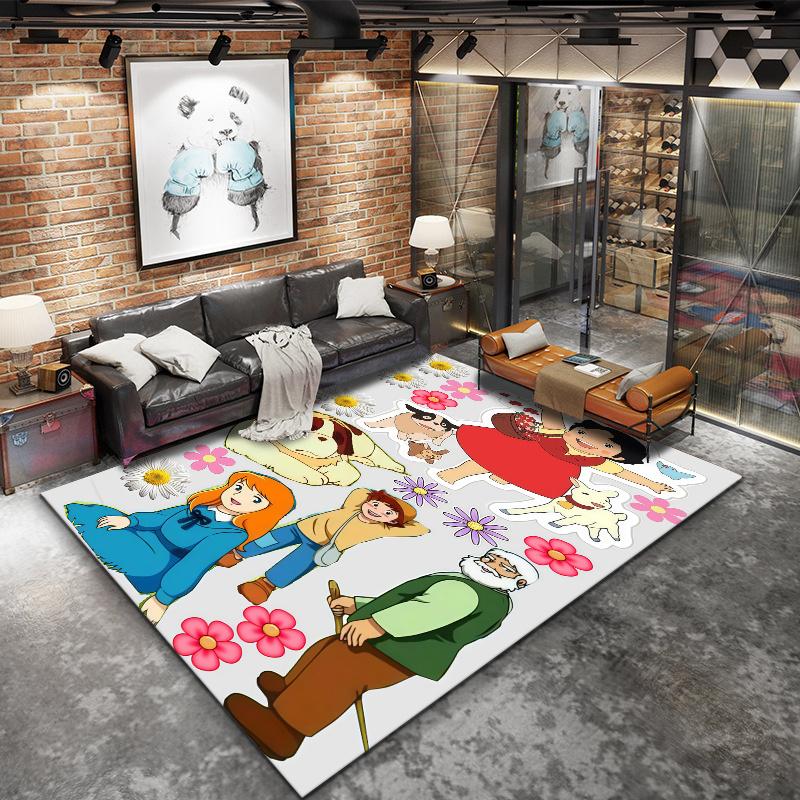 Happy Country Life Carpet Rug For Living Room Bedroom Home Sofa Decoration Kids Play Nonslip Floor Mat