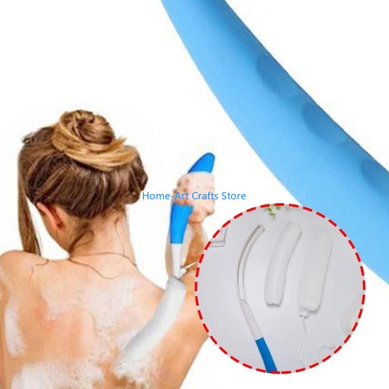 Set da Bagno Y3NA Design Senza Pieghe con Spazzola a Manico Lungo e Bidet Intimo 3 pezzi