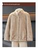Noble Lady Winter Plush Faux Fur Coat for Middle-aged & Elderly Women