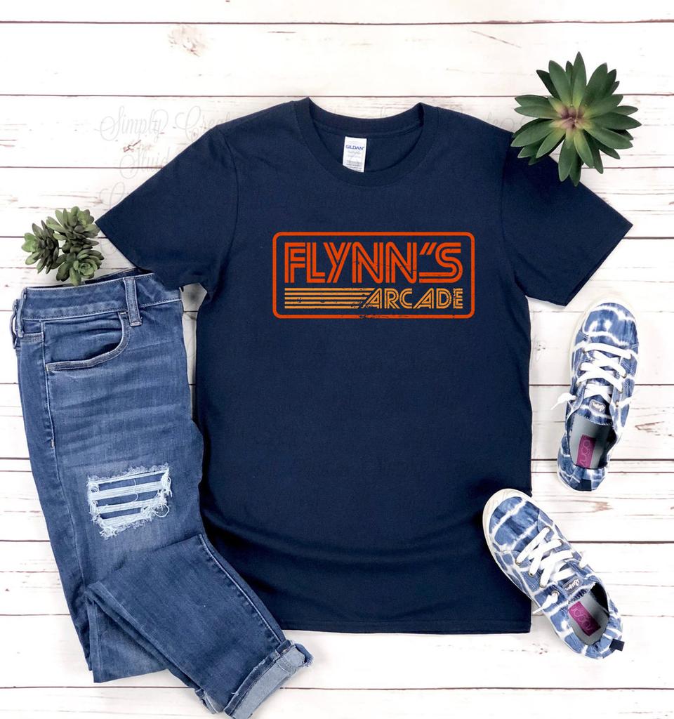 Flynns Arcade Shirt Fresca Maglietta Grafica Retrò Vintage Estetica Retrò Anni '80 Magliette Regalo per Fan del Film Tron T-shirt Harajuku Top