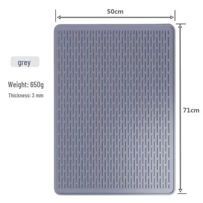 Große Silikon-Herd- und Spülbeckenmatte: 71x51CM Trocken- und Abtropfmatte