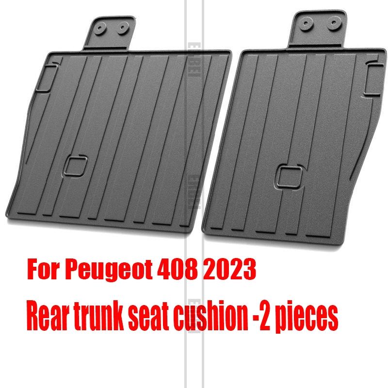 For Peugeot 408 trunk mat modified interior anti slip Dongfeng 408 all inclusive car trunk mat