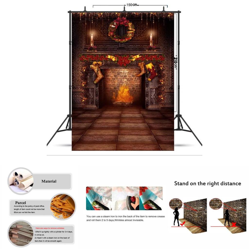 Christmas Theme Photography Backdrop For Kids Studio Portrait Creative Photo Prop
