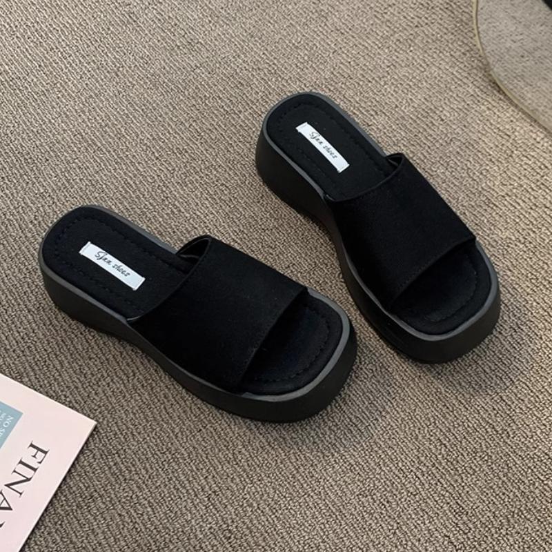 Fashion Women Flats Platform Slippers Fashion Summer New Sandals 2025 Trend Beach Shoes Slingabck Woman Flip Flops Cozy Slides Zapatos