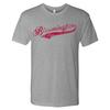 Bloomington City Baseball Script - Indiana Pride Triblend T Shirt - Premium Heat