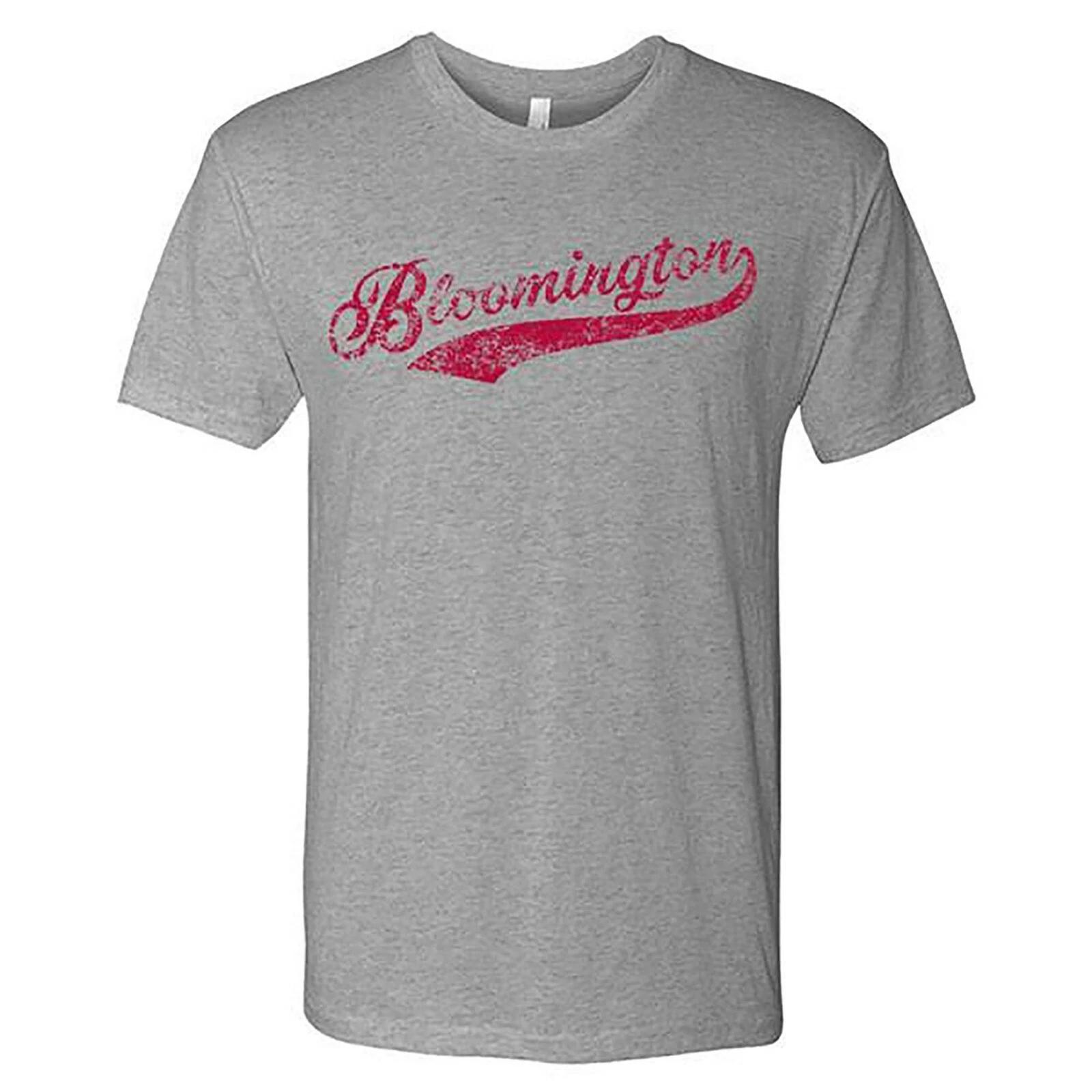 

Bloomington City Baseball Script - Indiana Pride Triblend T Shirt - Premium Heat M
