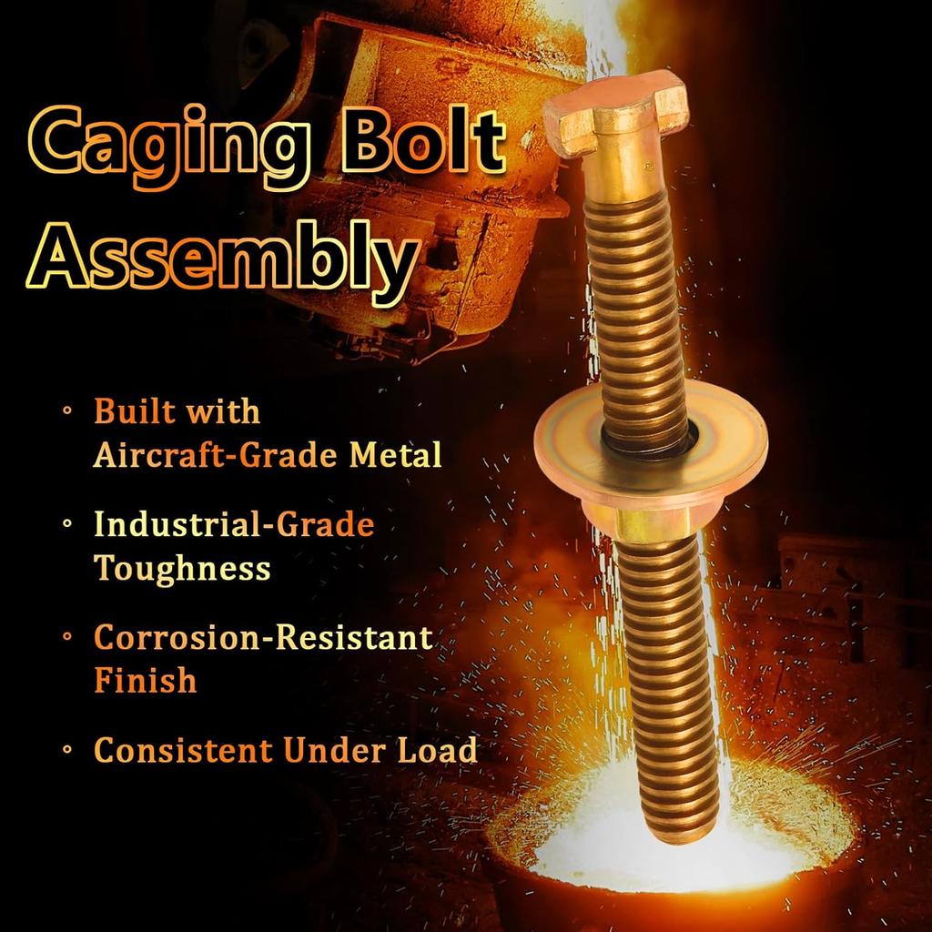 4Pcs Brake Cage Bolt Assembly - Fits For Semi Truck,Air Spring Brake Chamber Repair (Replaces Bendix 800921/TR800921)-1/2" Thread And 4-13/16"Length