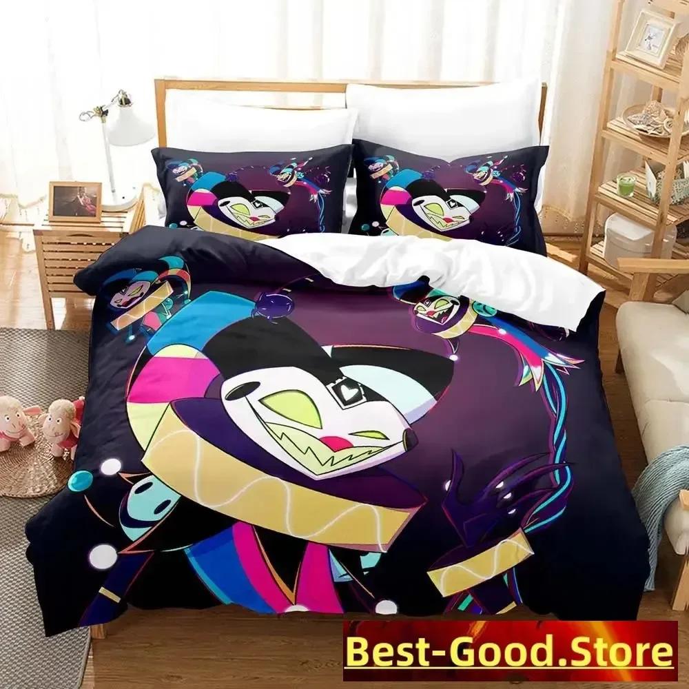 Moxxie Boss Anime Parure 3D Printed Bed Set Duvet Cover Pillowcase Bedding Set Linen Sheet Quilt Cover Full Queen King Size