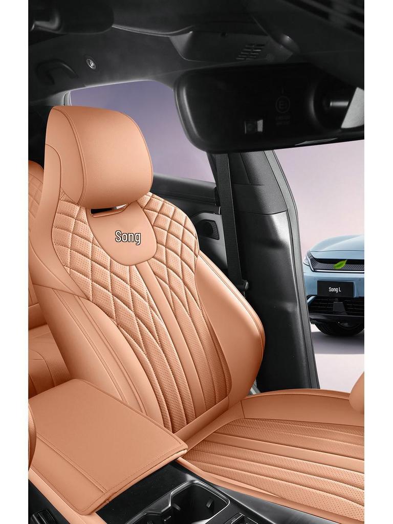 BYD Song L Five-Seat Leather Car Seat Cushion Cover - Universal Fit for All Seasons