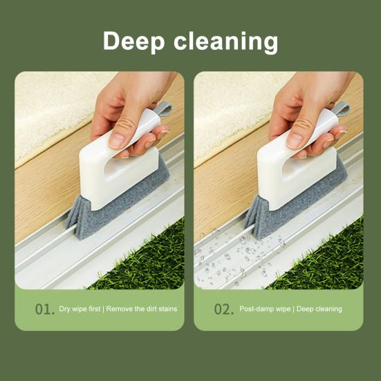 Cleaning Brush Ergonomic Design Deep Penetration Bristles Deep Crevice Cleaning Brush Wall Corners Keyboards Cleaning Tool