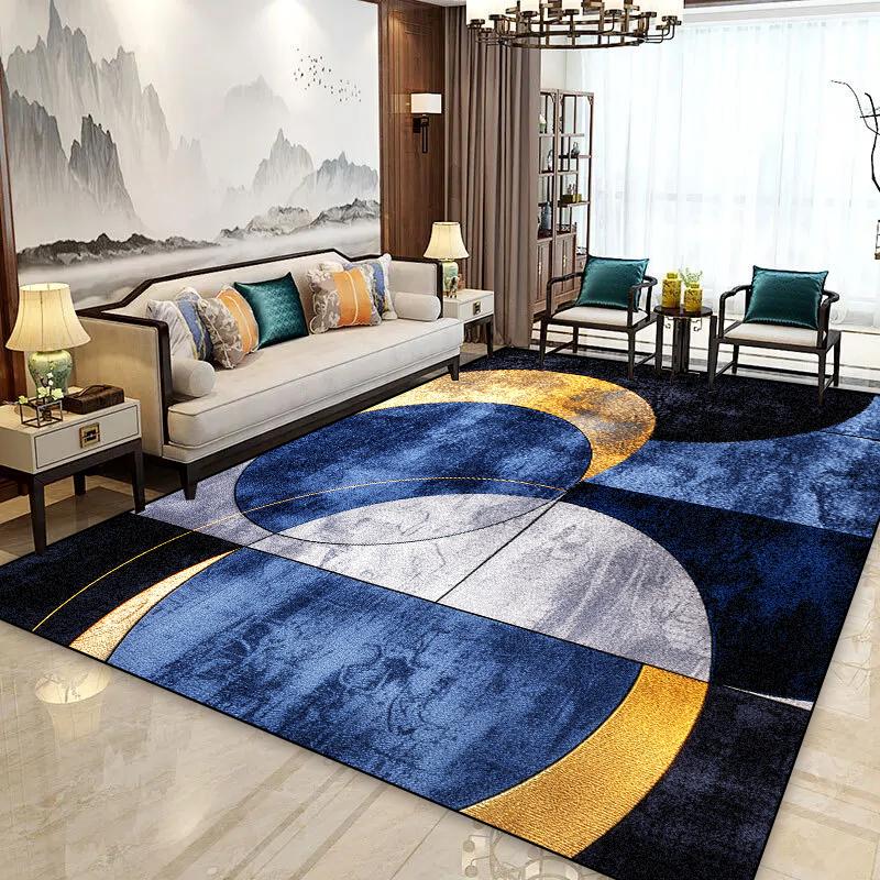 Modern Luxury Large Area Rugs for Living Room Decoration Geometry Carpet Comfortable Soft Bedroom Bedside Rug Non-slip Doormat