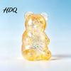 Stress Relief Gadget Mini Clear Bear Squeeze Toy, Sitting Sensory Desk Toy Soft Stretchy Sugar Ball Fidget Party Favors Kids