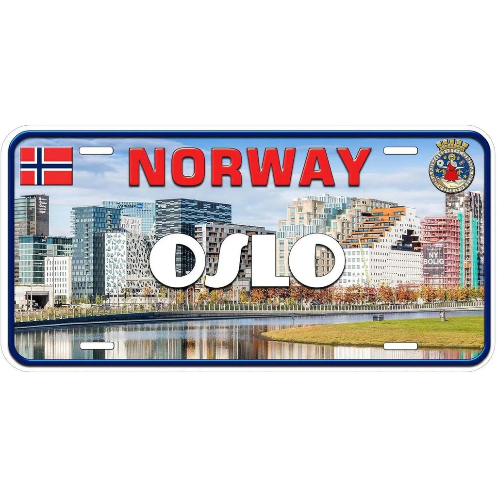 City License Plate New York Zurich Athens Toronto Vintage Rusty Metal Tin Sign Metal Car Tag 6X12 Inches For Garage Cafe Bar Pub