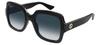 Sunglasses GG1337S Black Black Gray 54 54 Women's, Black/Black/Gray,