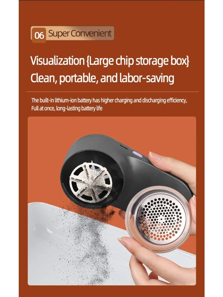 Clothing Hair Dehairing Device LED Portable Digital Electric Particle Hair Dehairing Device USB Rechargeable Felting Removal Dev