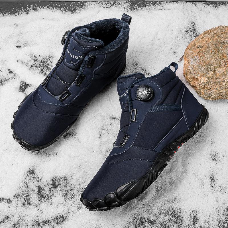 Fashion New Winter Booties Men Snow BareFoot Casual Shoes Outdoor Work Shoes Ladies Warm Fur Men Ankle Shoes Male Snow Boots Big Size 47
